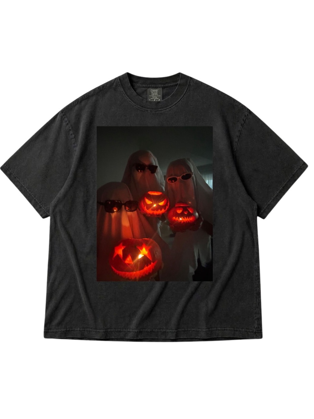 Comfort Colors Black Halloween Graphic Short Sleeve Tee, Gift For Her, For Him